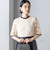〈結婚式・パーティ〉kaene:エンブロイダリー ミックス ワンピース