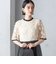 〈結婚式・パーティ〉kaene:エンブロイダリー ミックス ワンピース