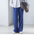 〈手洗い可能〉両面起毛 セミフレア パンツ