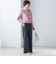 〈手洗い可能〉両面起毛 セミフレア パンツ