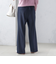 〈手洗い可能〉両面起毛 セミフレア パンツ