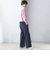 〈手洗い可能〉両面起毛 セミフレア パンツ