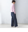 〈手洗い可能〉両面起毛 セミフレア パンツ