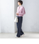 〈手洗い可能〉両面起毛 セミフレア パンツ