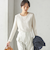 〈洗濯機可能〉ストレッチ リブ ロング スリーブ TEE