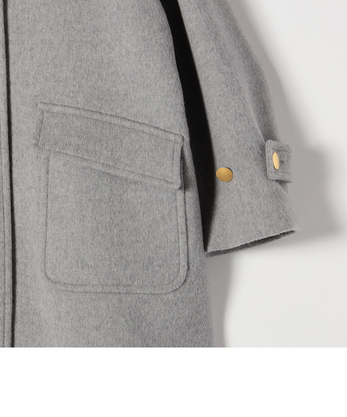 SHIPS any: ノンミュールジングウール ステンカラー ミディ コート