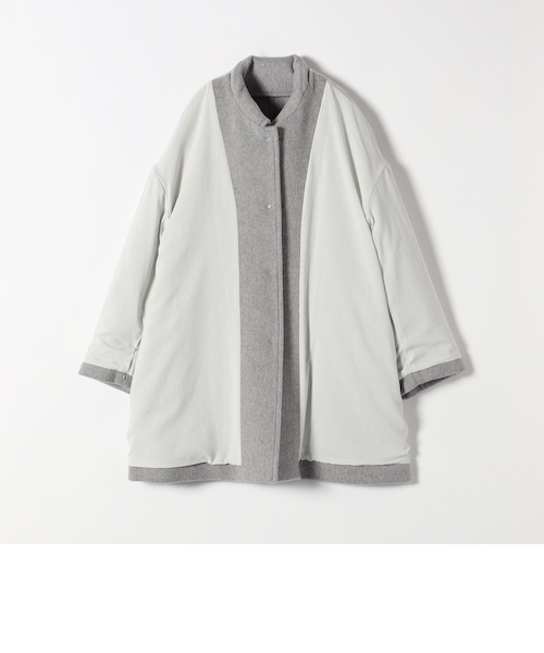 SHIPS any: ノンミュールジングウール ステンカラー ミディ コート