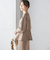 〈手洗い可能〉ストレッチ ダンボール ブラウス（セットアップ対応）