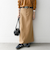 SHIPS any: エア ニードル ストレート ロング スカート