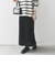 SHIPS any:〈手洗い可能〉ジャカード バンピー Iライン ロング スカート