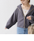 【WEB限定】〈手洗い可能〉 ウールライク ボトル ネック ジップ ブルゾン