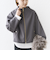 【WEB限定】〈手洗い可能〉 ウールライク ボトル ネック ジップ ブルゾン