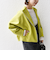 【WEB限定】〈手洗い可能〉 ウールライク ボトル ネック ジップ ブルゾン