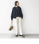 【WEB限定】〈手洗い可能〉 ウールライク ボトル ネック ジップ ブルゾン