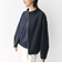 【WEB限定】〈手洗い可能〉 ウールライク ボトル ネック ジップ ブルゾン