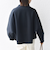 【WEB限定】〈手洗い可能〉 ウールライク ボトル ネック ジップ ブルゾン
