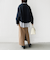 【WEB限定】〈手洗い可能〉 ウールライク ボトル ネック ジップ ブルゾン