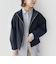 【WEB限定】〈手洗い可能〉 ウールライク ボトル ネック ジップ ブルゾン