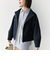 【WEB限定】〈手洗い可能〉 ウールライク ボトル ネック ジップ ブルゾン