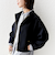 【WEB限定】〈手洗い可能〉 ウールライク ボトル ネック ジップ ブルゾン