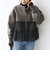 【WEB限定】 〈手洗い可能〉ダンボール × チュール ジップ 羽織