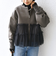 【WEB限定】 〈手洗い可能〉ダンボール × チュール ジップ 羽織