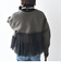 【WEB限定】 〈手洗い可能〉ダンボール × チュール ジップ 羽織