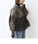 【WEB限定】 〈手洗い可能〉ダンボール × チュール ジップ 羽織