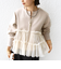 【WEB限定】 〈手洗い可能〉ダンボール × チュール ジップ 羽織