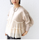 【WEB限定】 〈手洗い可能〉ダンボール × チュール ジップ 羽織