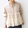 【WEB限定】 〈手洗い可能〉ダンボール × チュール ジップ 羽織