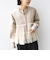 【WEB限定】 〈手洗い可能〉ダンボール × チュール ジップ 羽織