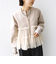 【WEB限定】 〈手洗い可能〉ダンボール × チュール ジップ 羽織