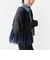 【WEB限定】 〈手洗い可能〉ダンボール × チュール ジップ 羽織