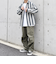 【SHIPS any別注】sports wear: オーバーサイズ フランネル パターン プリント シャツ◇