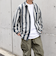 【SHIPS any別注】sports wear: オーバーサイズ フランネル パターン プリント シャツ◇
