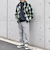 【SHIPS any別注】sports wear: オーバーサイズ フランネル パターン プリント シャツ◇