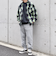 【SHIPS any別注】sports wear: オーバーサイズ フランネル パターン プリント シャツ◇