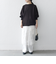 bon_meur: フラワー ビーズ ラップスカート × ストレート パンツ セット