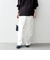 bon_meur: フラワー ビーズ ラップスカート × ストレート パンツ セット