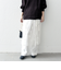 bon_meur: フラワー ビーズ ラップスカート × ストレート パンツ セット