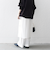 bon_meur: フラワー ビーズ ラップスカート × ストレート パンツ セット