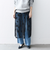 bon_meur: フラワー ビーズ ラップスカート × ストレート パンツ セット