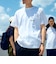 【WEB限定】SHIPS: SHIPSロゴ プリント ポケット Tシャツ