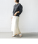 《追加予約》【WEB限定】〈洗濯機可能〉2WAY フラワー ジャカード ハーフ ジップ プルオーバー