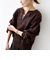 《追加予約》【WEB限定】〈洗濯機可能〉2WAY フラワー ジャカード ハーフ ジップ プルオーバー