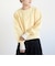 【WEB限定】〈洗濯機可能〉2WAY フラワー ジャカード ハーフ ジップ プルオーバー