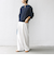 《追加予約》【WEB限定】〈洗濯機可能〉2WAY フラワー ジャカード ハーフ ジップ プルオーバー