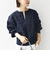 《追加予約》【WEB限定】〈洗濯機可能〉2WAY フラワー ジャカード ハーフ ジップ プルオーバー