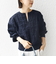 《追加予約》【WEB限定】〈洗濯機可能〉2WAY フラワー ジャカード ハーフ ジップ プルオーバー